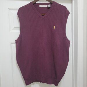 Eclectic Grandpa Burgundy Golf Sweater Vest